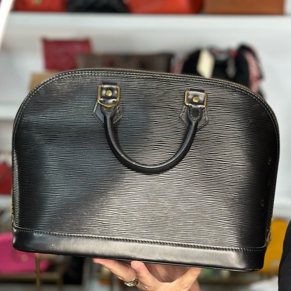 Louis Vuitton Handbags - LV Black Epi Leather Alma